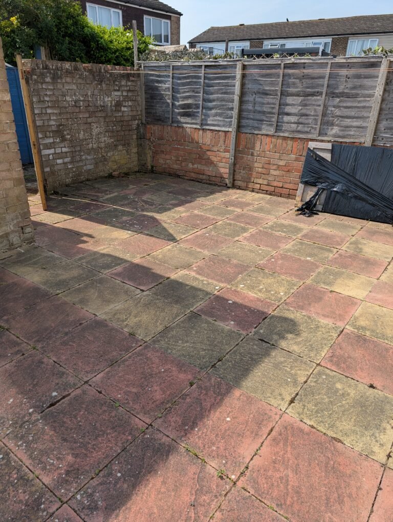 Patio before Dream Jetting cleaning